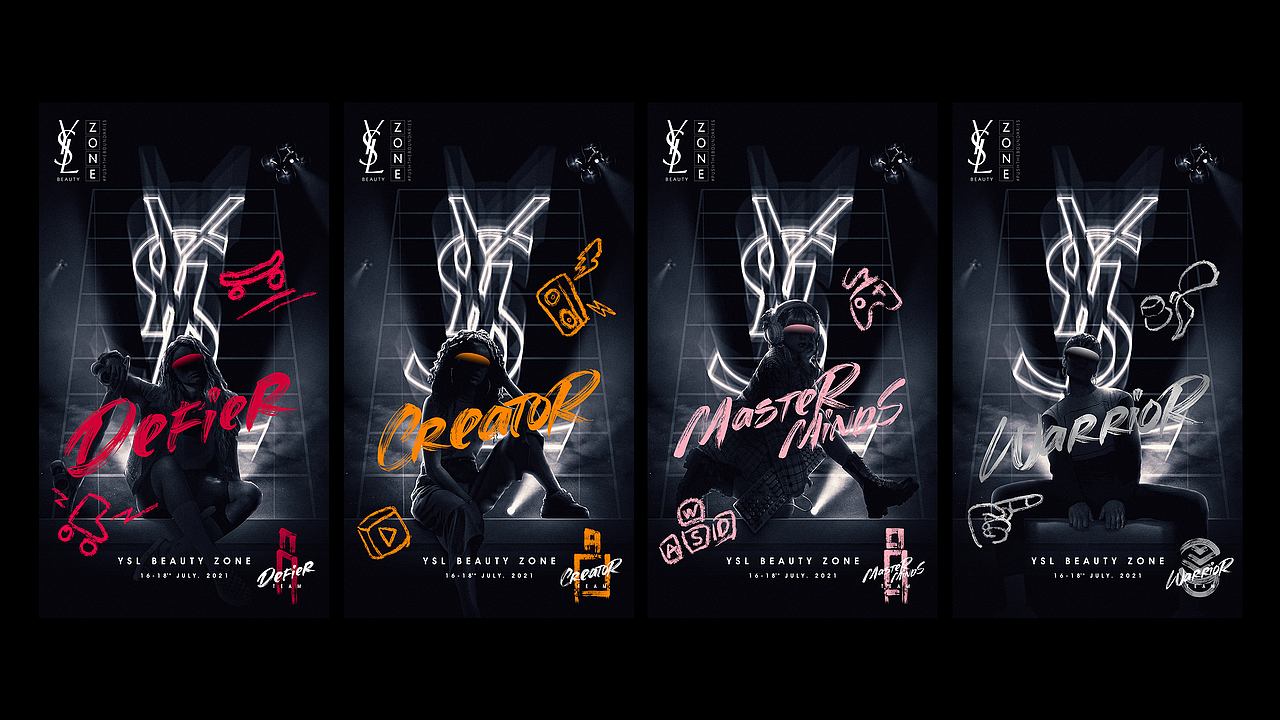 天猫&YSL圣罗兰美妆- 无界空间 YSL BEAUTY ZONE 2021（图ZMjY3ODM5MTQ4） - 舞台美术 - 站酷设计师guqifan945原创素材 - 站酷ZCOOL