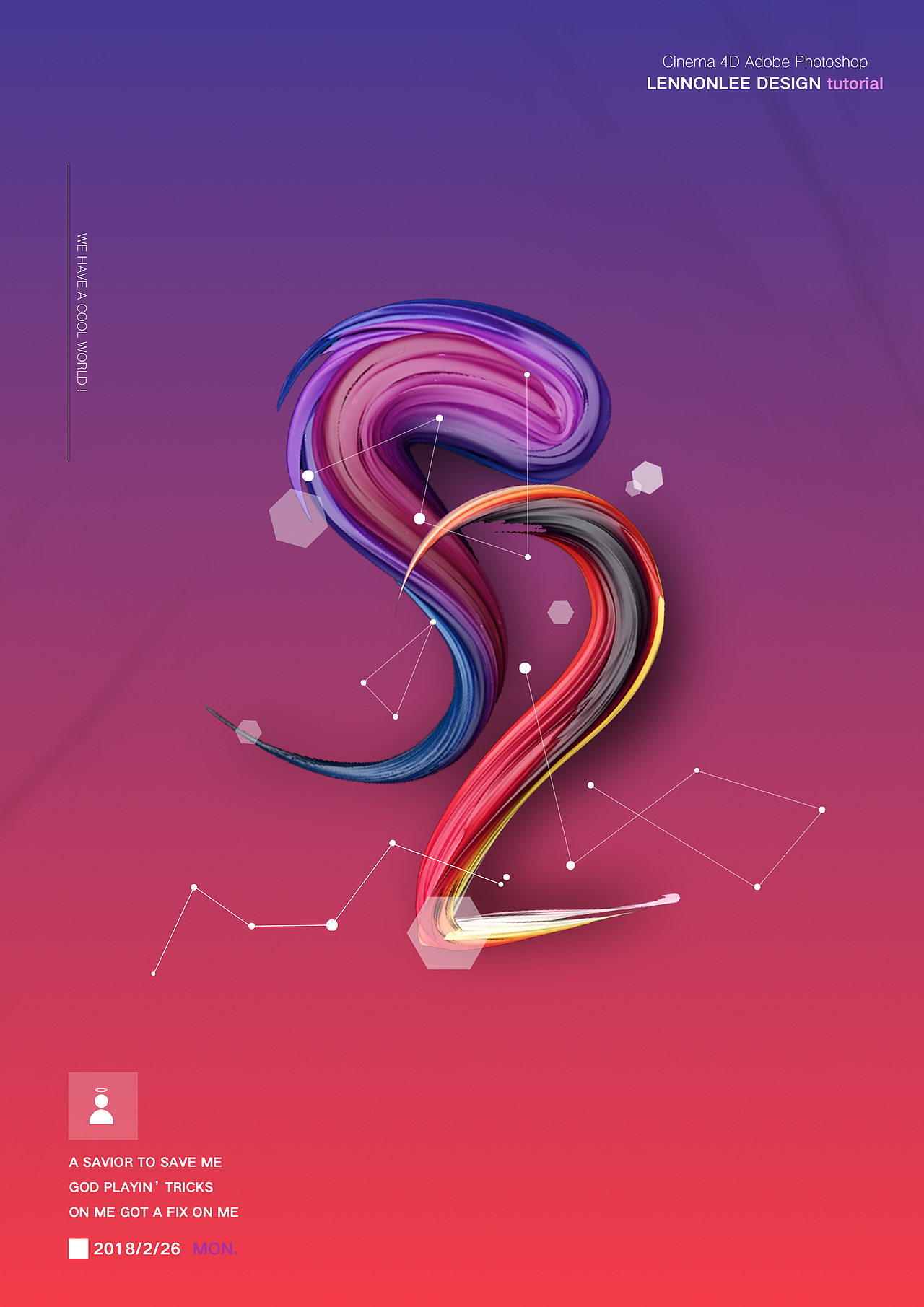 C4D油漆字海报（图ZMTEwMTA1Mzc2） - 海报 - 站酷设计师咧哝原创素材 - 站酷ZCOOL