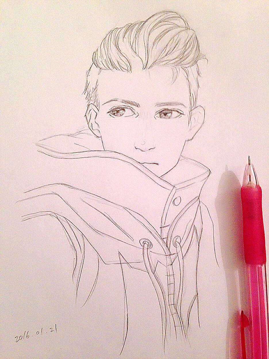 过年在家画的画