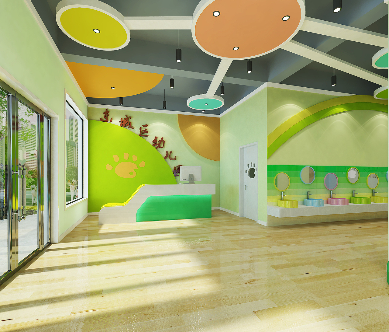 郑州幼儿园设计公司也要给教师设计好办公空间