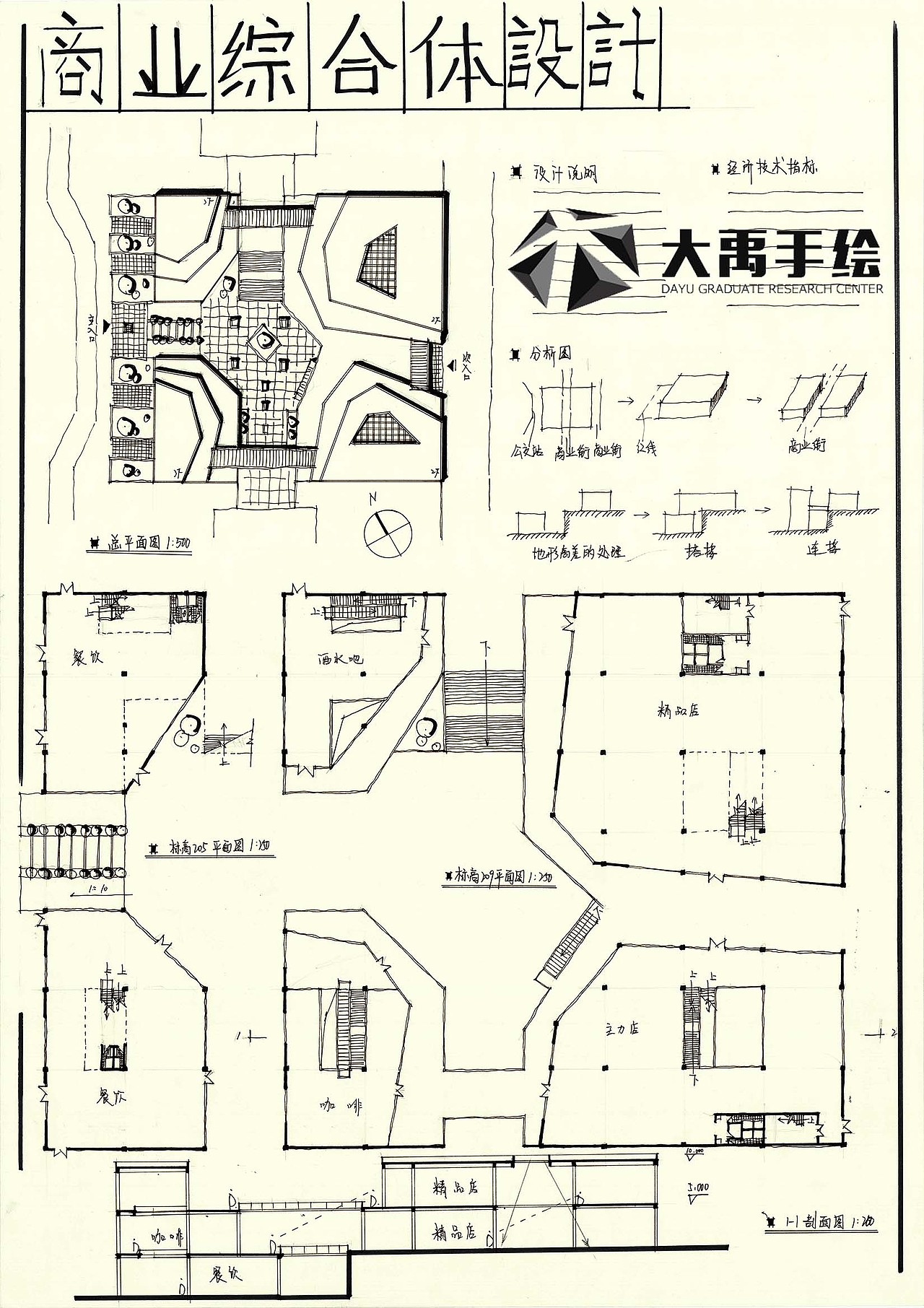 大禹手绘建筑快题欣赏合辑