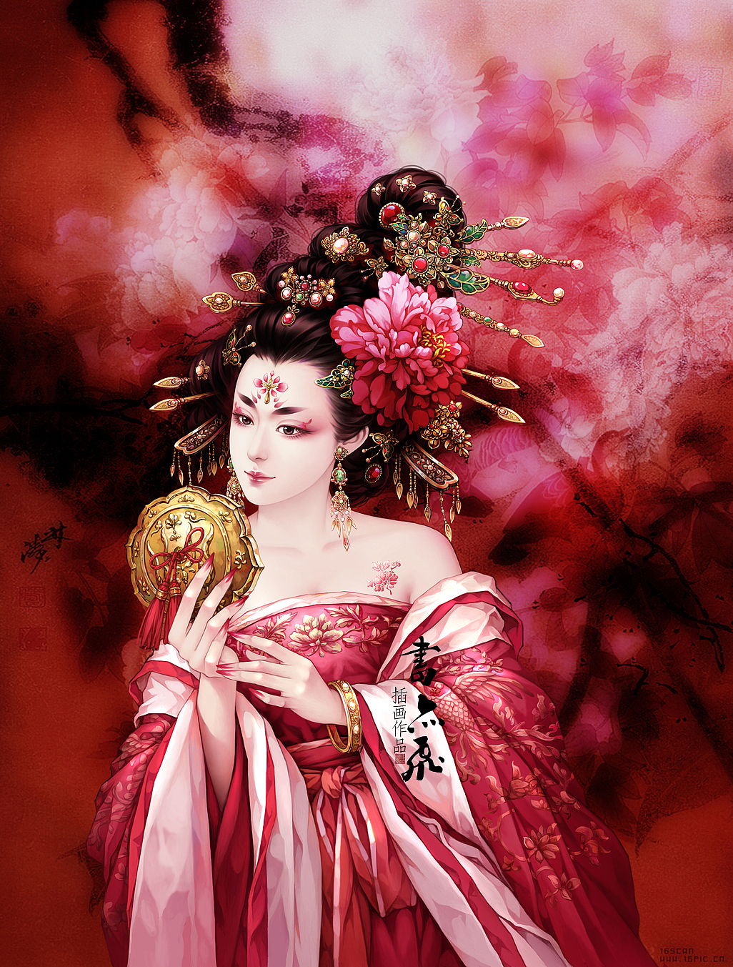 书亦飞 · 书亦飞古风插画 —— 绝代有佳人