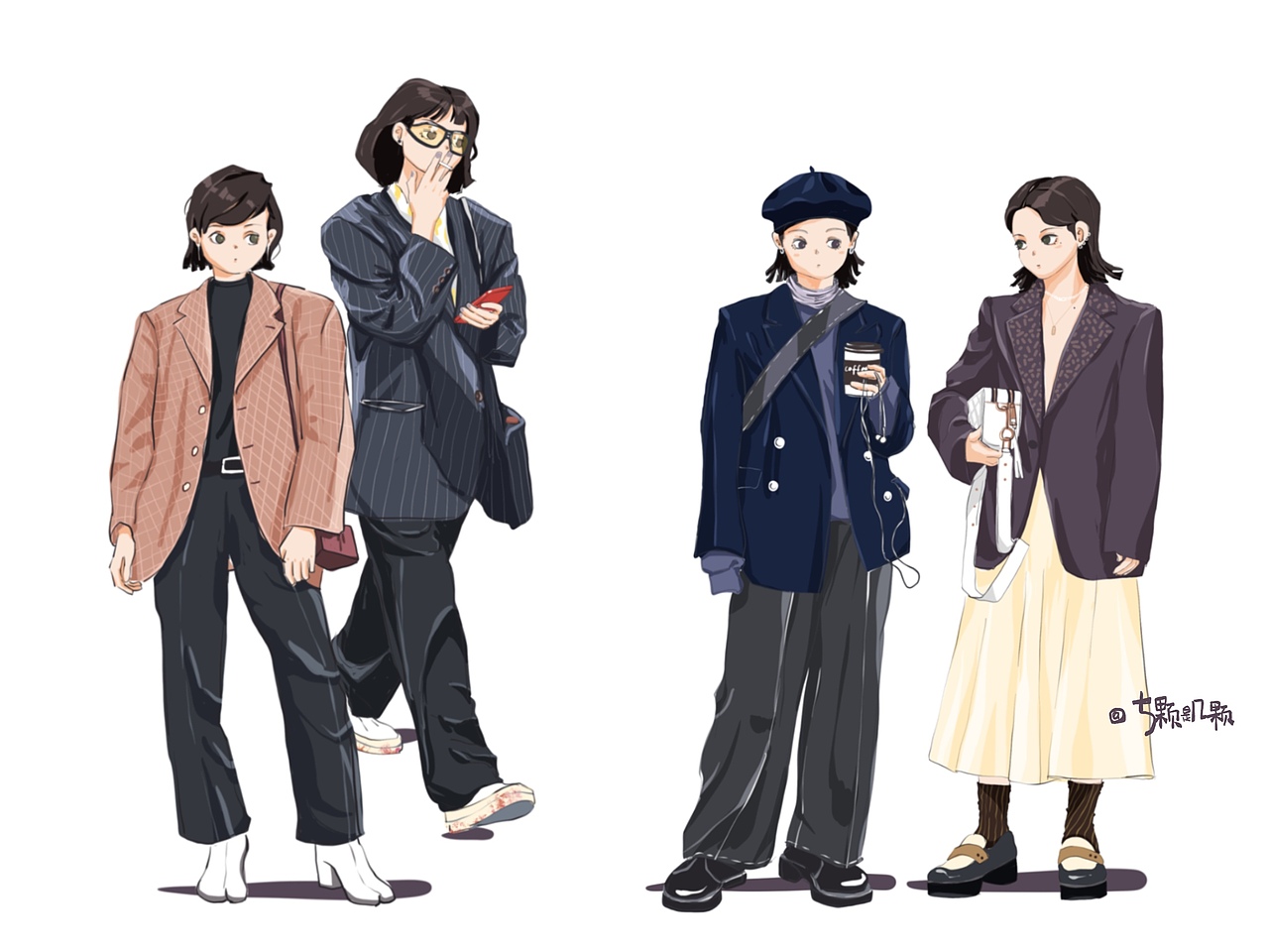 最近画的一些女孩子（图ZMjQyNDM4OTQw） - 创作习作 - 站酷设计师5颗是几颗原创素材 - 站酷ZCOOL