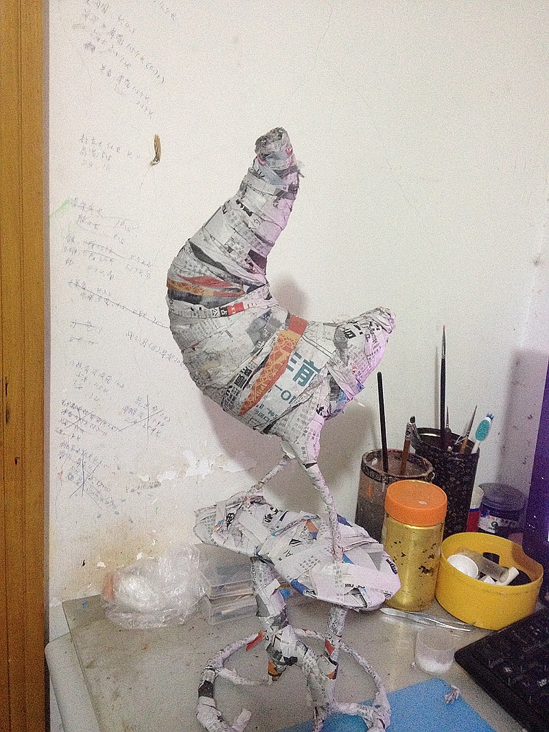 贺加贵面塑软陶(雄鸡)