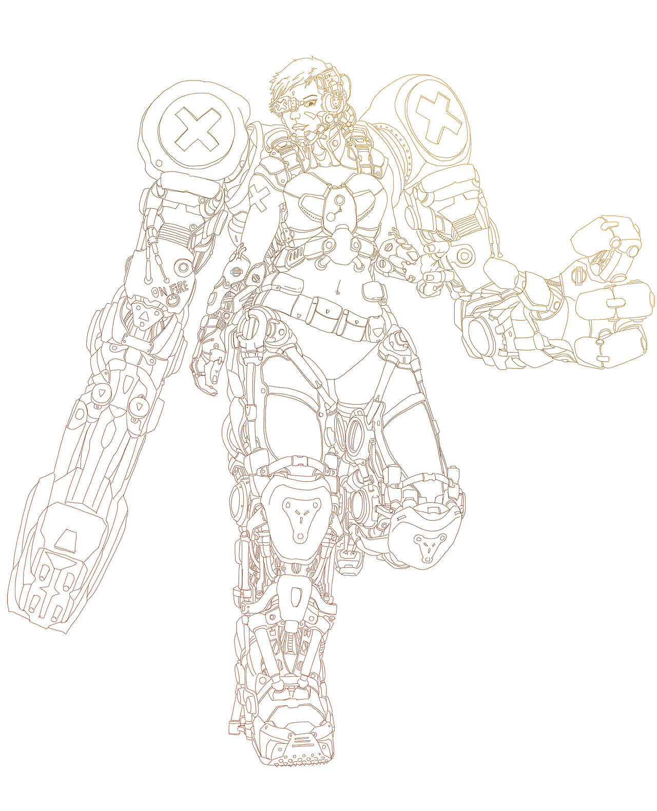 賽博朋克外骨骼機甲（圖ZOTkyODE5NDQ=） - 創(chuàng)作習(xí)作 - 站酷設(shè)計師MONOX原創(chuàng)素材 - 站酷ZCOOL