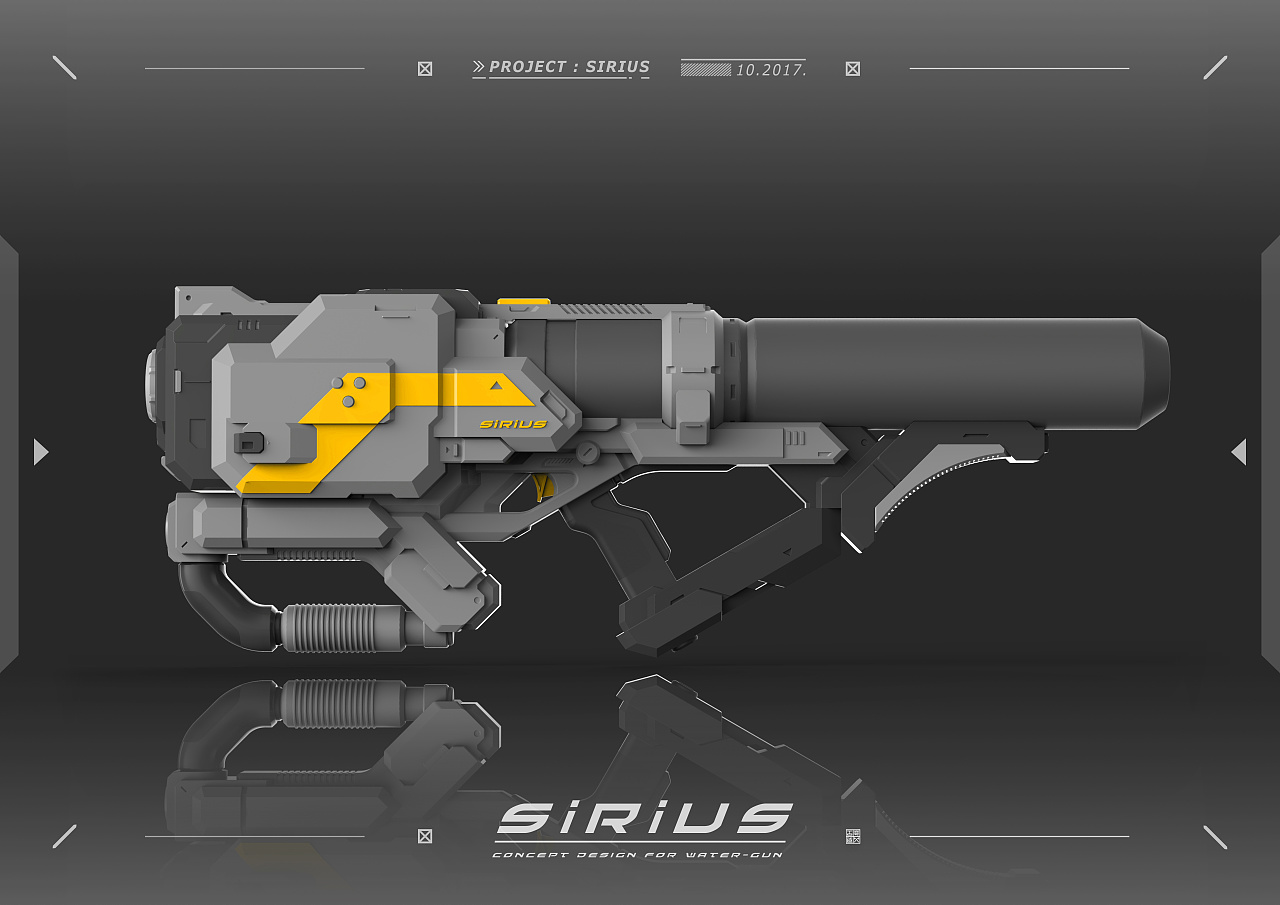 kfgz[玩具设计合集] 两款科幻风格玩具枪(ar玩具 水枪)