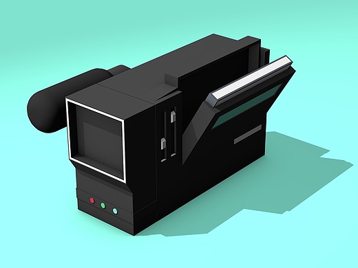 c4d_扁平化风格摄像机