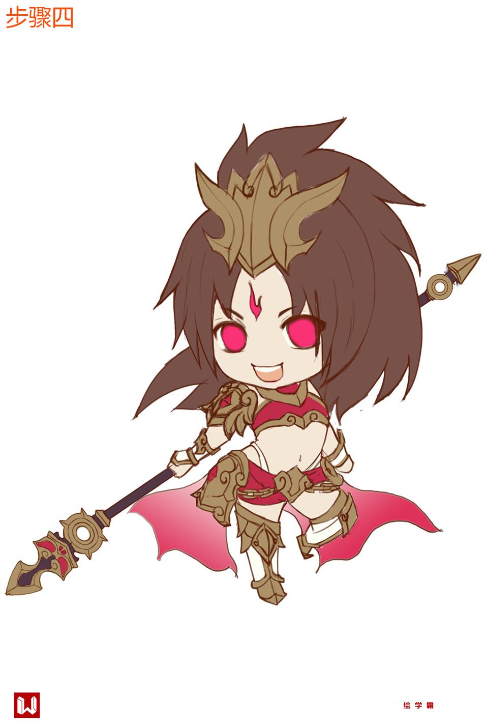 q版系列-女武神#教你画#武神#q版#ps教程