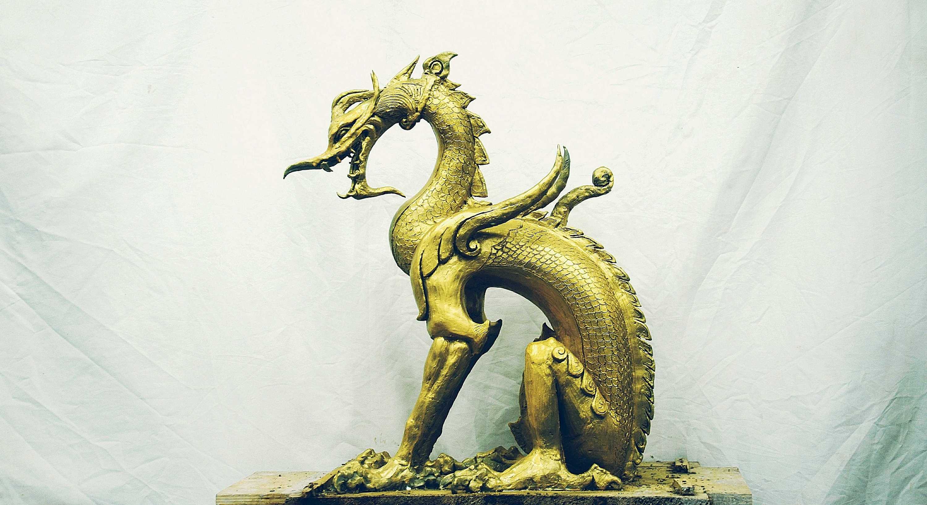 坐龙|纯艺术|雕塑|cengdong - 原创作品 - 站酷 (zcool)