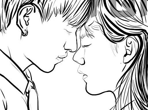 原创绘画#黑白线条画勾勒出不同的你