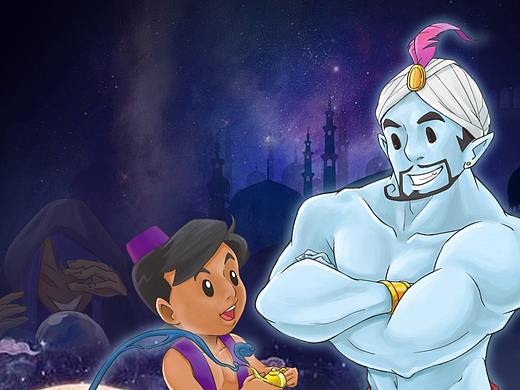 儿童剧海报-阿拉丁