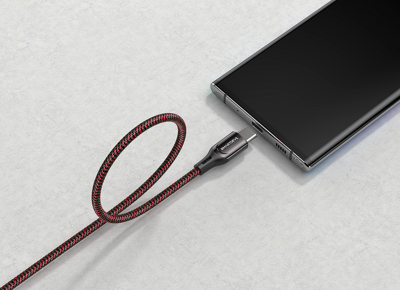 【硅胶壳&合金线渲染】