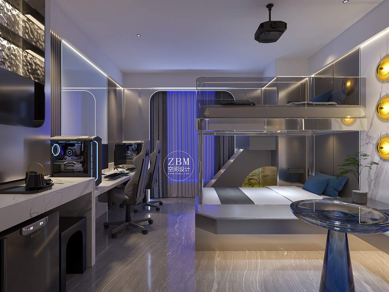 广西柳州bawn sunshine 电竞酒店装修设计效果图