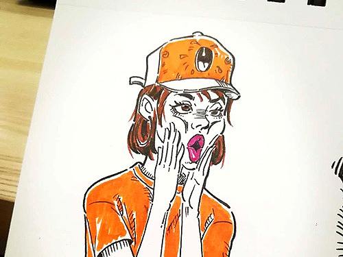 红衣女孩（个人主页-ZMzcwMjc1NjA=） - 创作习作 - 站酷设计师时画原创素材 - 站酷ZCOOL