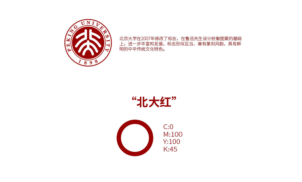 北京大学北京大学餐饮中心logo设计视觉展示