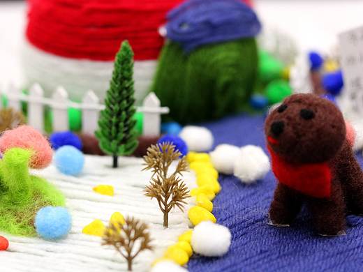 冬天来了让流浪的小狗有一个温暖的家