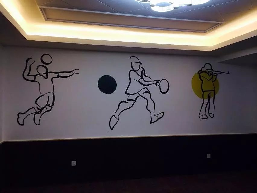 健身房手绘墙