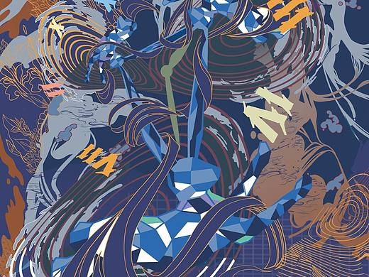 2023兔兔系列 敦煌国潮（个人主页-ZNjM3MDExNjg=） - 创作习作 - 站酷设计师忧伤的长颈皮卡原创素材 - 站酷ZCOOL