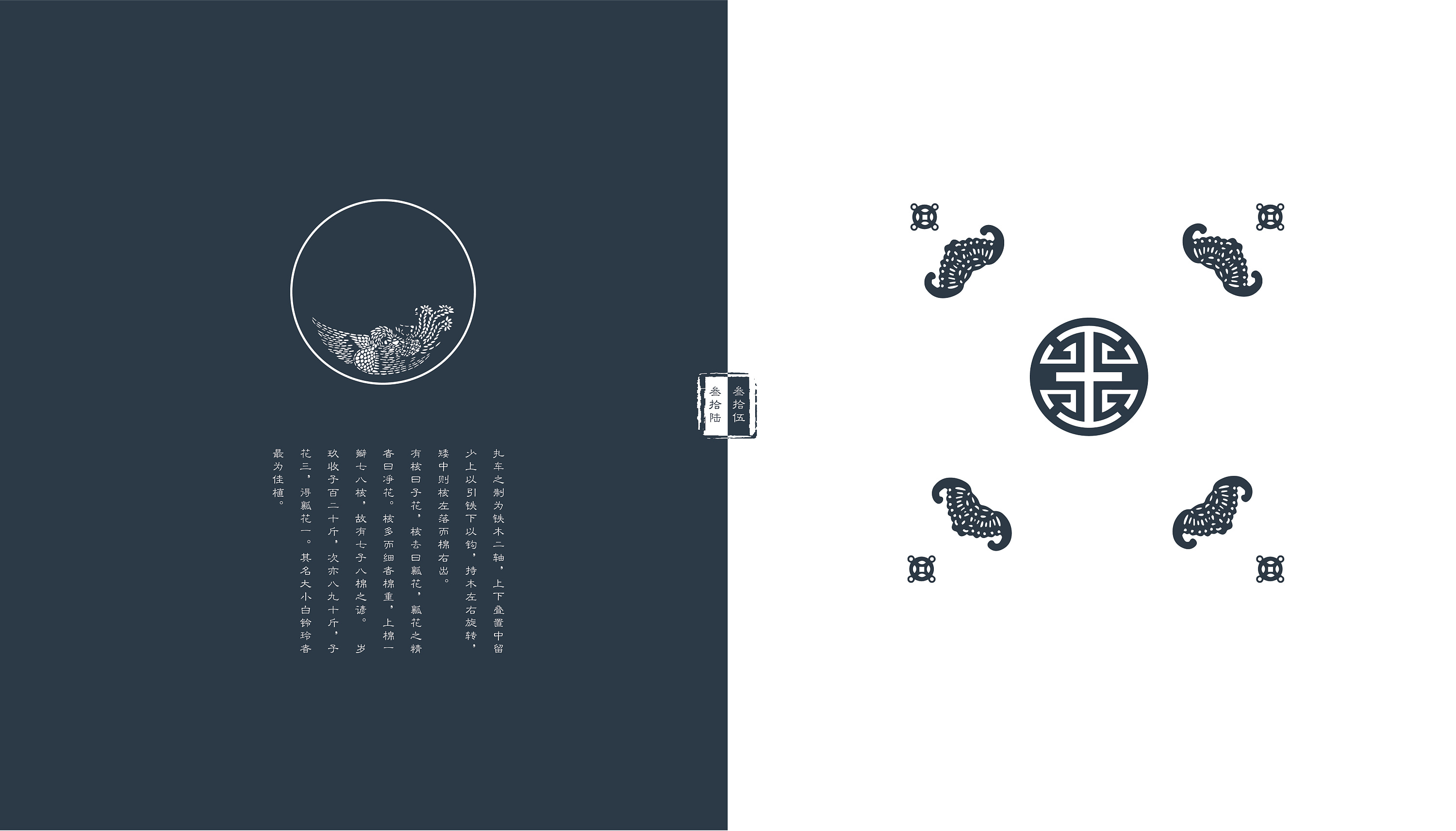 《蓝雅白韵》——关于"南通蓝印花布艺术"的系列书籍装帧设计