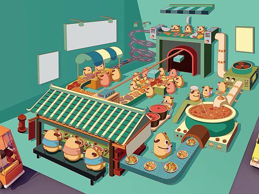 专注餐饮这几年——意合餐饮插画合集（下）