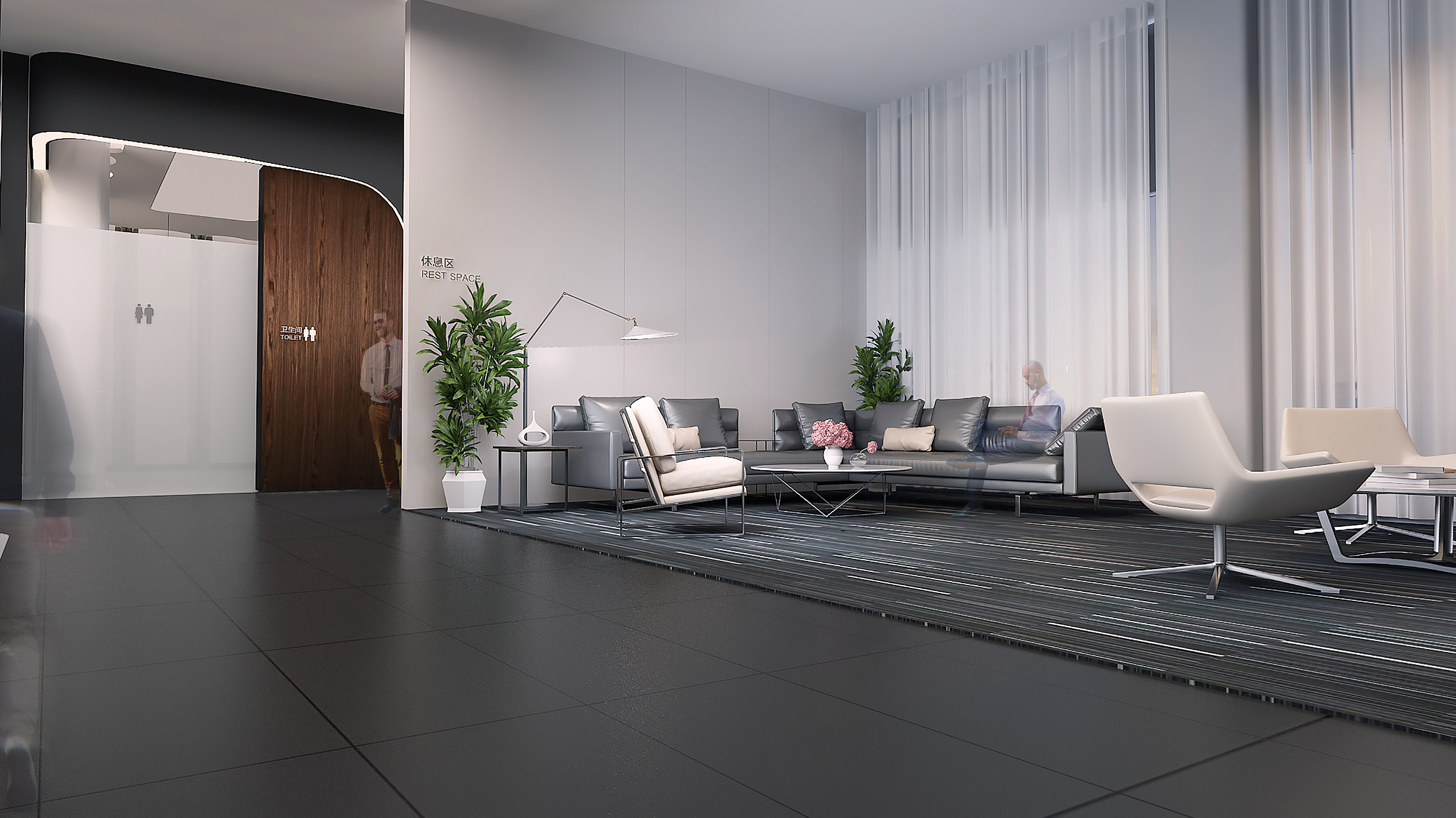 4s店休息区生活化设定|空间|其他空间|车可空间 - 原创作品 - 站酷