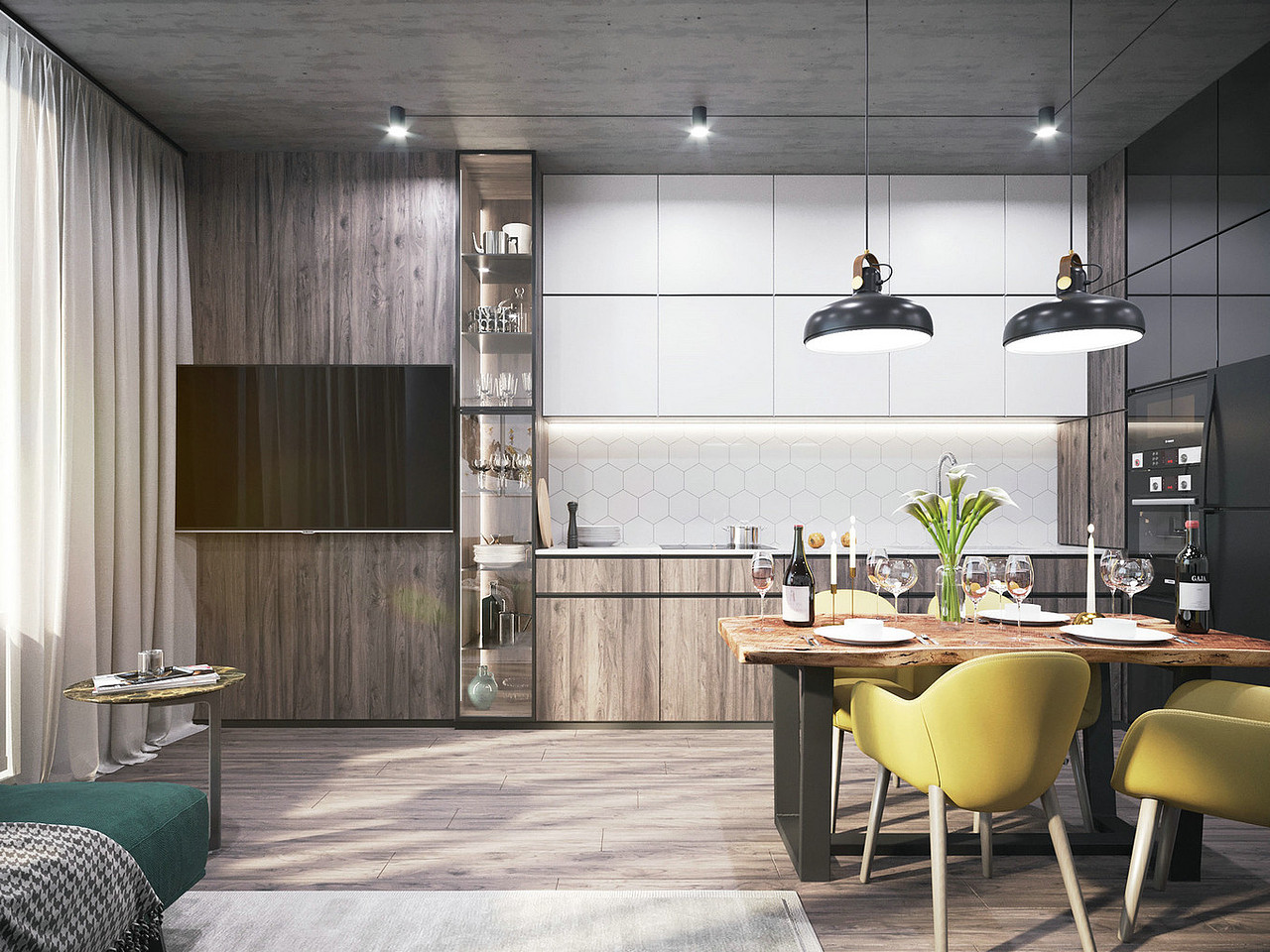 现代艺术派的大方与简洁设计