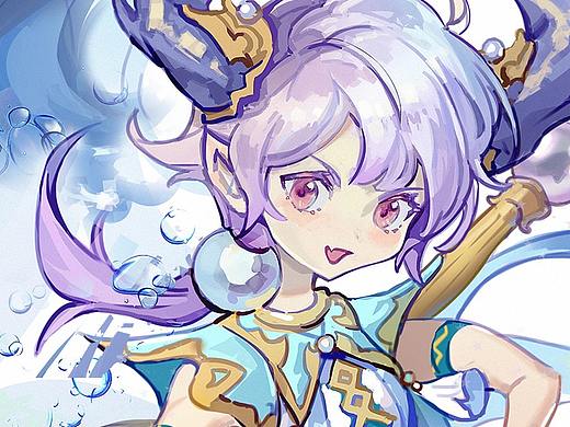 驪珠兒-二次元版（個人主頁-ZNTM5NzM0ODQ=） - IP形象 - 站酷設(shè)計師此寶原創(chuàng)素材 - 站酷ZCOOL