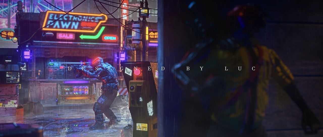 INHERIT(赛博朋克场景第一弹)（图ZMjUwNjU5MzQ4） - 场景 - 站酷设计师战部渡原创素材 - 站酷ZCOOL