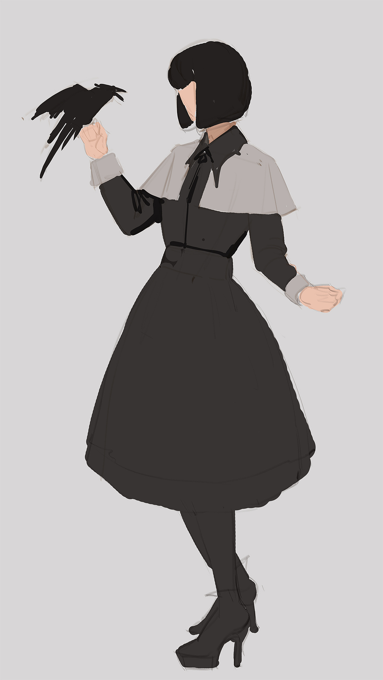 看到一个好看的小姐姐，有灵感画了一张图（图ZMjYxMTY2MjAw） - 商业插画 - 站酷设计师Peter肖吉原创素材 - 站酷ZCOOL