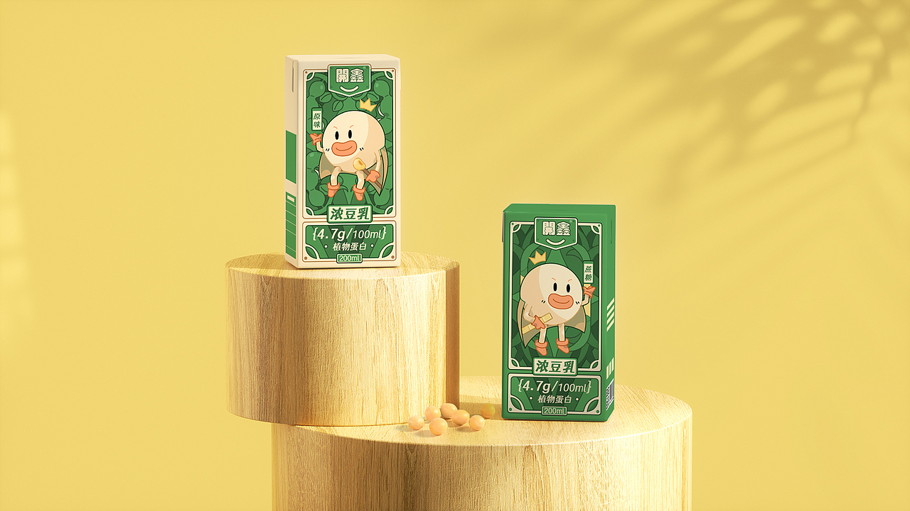 香浓自然派 | 開鑫浓豆乳包装设计（图ZMzUyMTg3NTg4） - 商业插画 - 站酷设计师总吃饭饭总原创素材 - 站酷ZCOOL