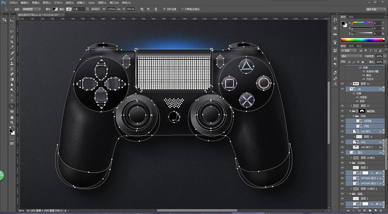 鼠绘PS4控制器【附PSD】（图ZMzUwOTc0NjQ=） - 图标 - 站酷设计师纯棉内芯原创素材 - 站酷ZCOOL