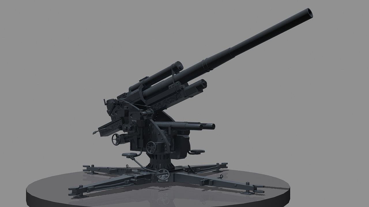 二战德制88mm高炮
