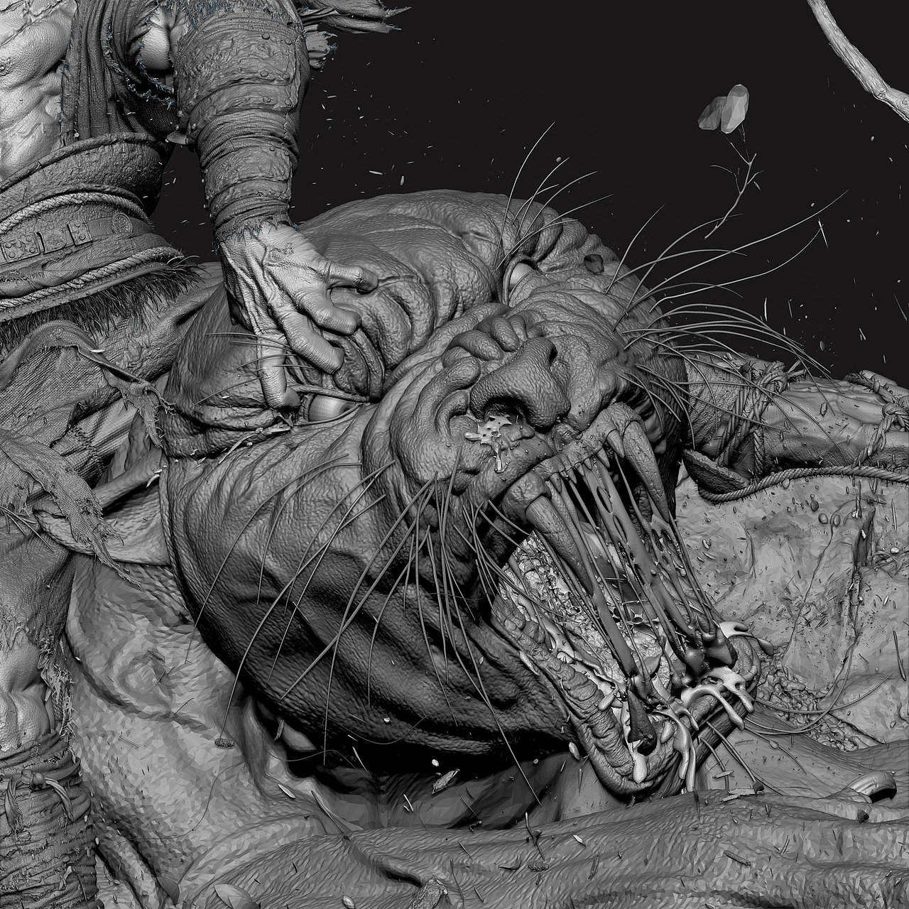 武松打虎(图ZMTAyNjQxNTgw) - 人物/生物 - 站酷设计师吴限明一原创素材 - 站酷ZCOOL