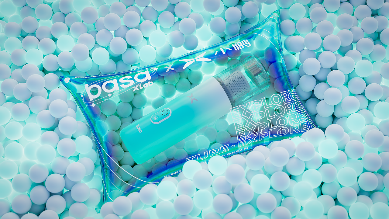basa x 小鹏 —— 车载吸尘器联名款（图ZMjY4NTI1OTIw） - 产品 - 站酷设计师沉溪310原创素材 - 站酷ZCOOL