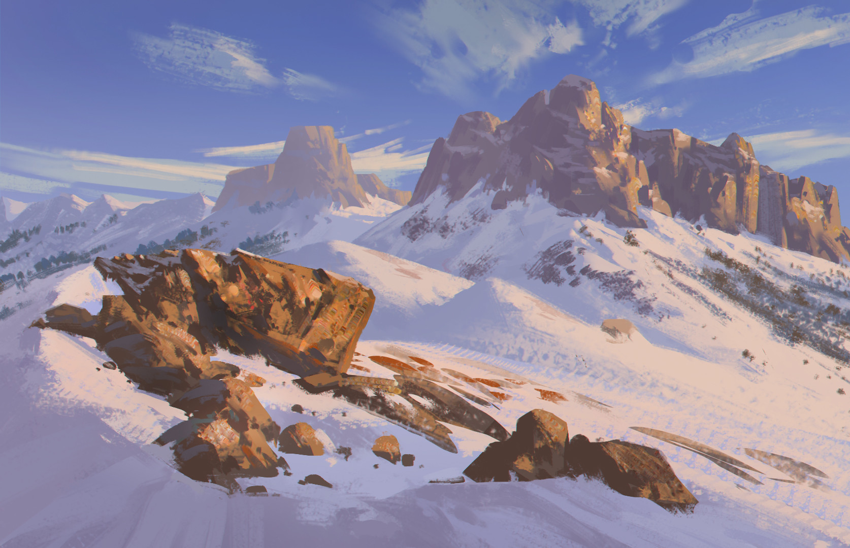 写生风景.|插画|游戏原画|绘画的苏航 - 原创作品 - 站酷 (zcool)