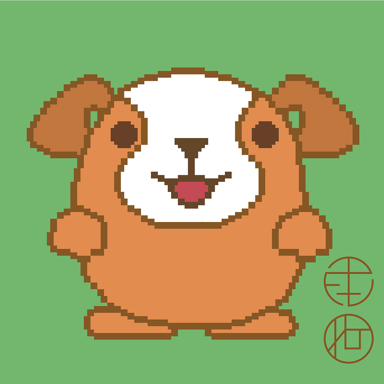 十二生肖像素画_方格之中-站酷zcool