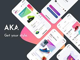 高端男女休閑運(yùn)動(dòng)鞋類電商平臺(tái)店鋪H5小程序UI界面設(shè)計(jì)