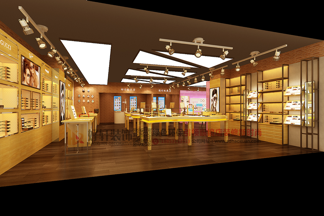 呼市眼镜批发城－眼镜店设计效果图