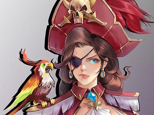 海盗（个人主页-ZNTM1MzI3NjA=） - 商业插画 - 站酷设计师画画的润泽原创素材 - 站酷ZCOOL