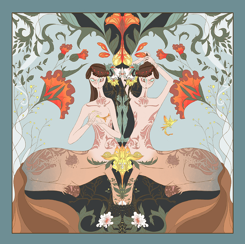 第三个山系有二十座山的山神长着马的身体和人一样的面孔,人们用香草祭祀他们。