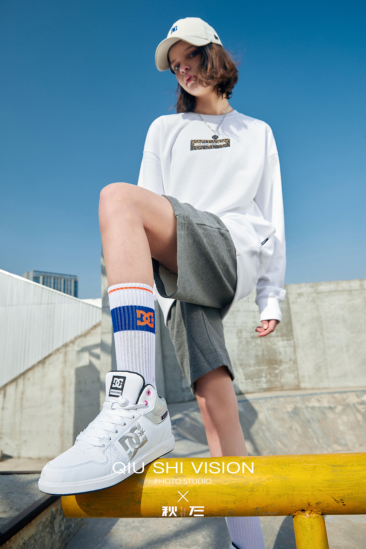 天台潮牌dcshoes鞋子模特拍摄