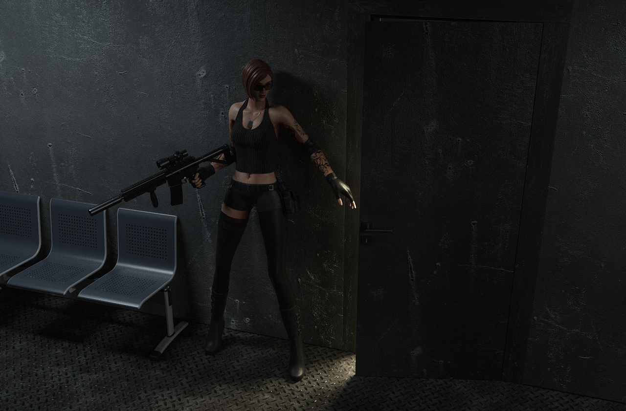 雇佣兵模型（图ZMjYwNjU1NTUy） - 人物/生物 - 站酷设计师咕咕鲸原创素材 - 站酷ZCOOL