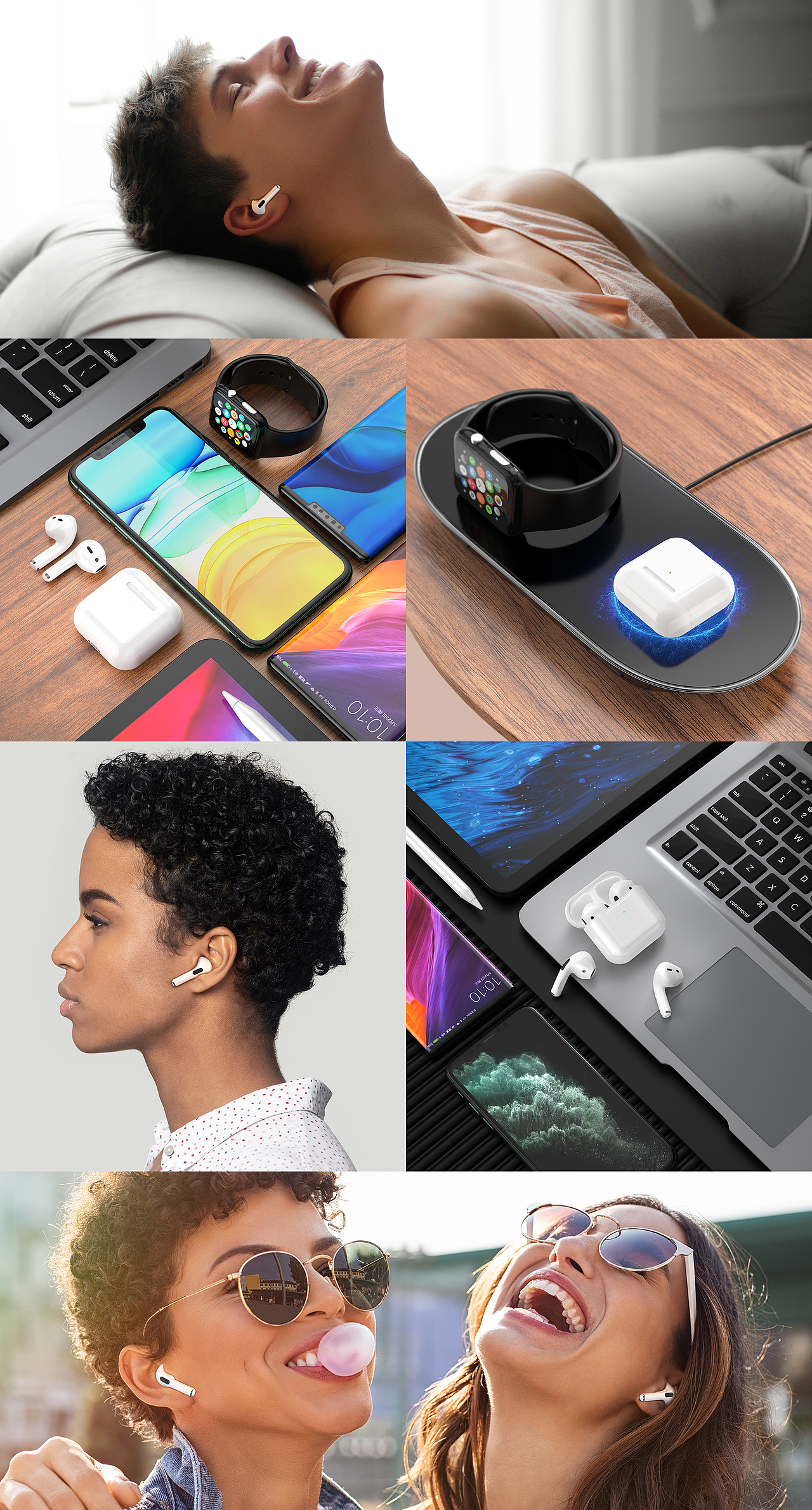 ‘Pro 4’蓝牙耳机渲染图集合