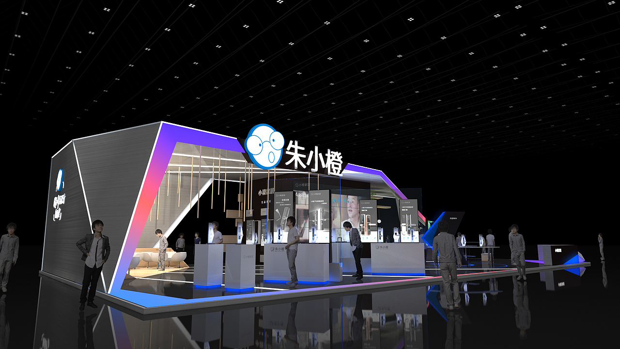 一个酷炫的几何切面展台设计（图ZMTI4MTY4NDcy） - 其他三维 - 站酷设计师朱小橙沐涟渔原创素材 - 站酷ZCOOL