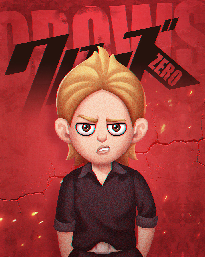 CROWS ZERO 热血高校（图ZMjcxOTM1ODUy） - 新锐潮流插画 - 站酷设计师天才儿童Caya原创素材 - 站酷ZCOOL