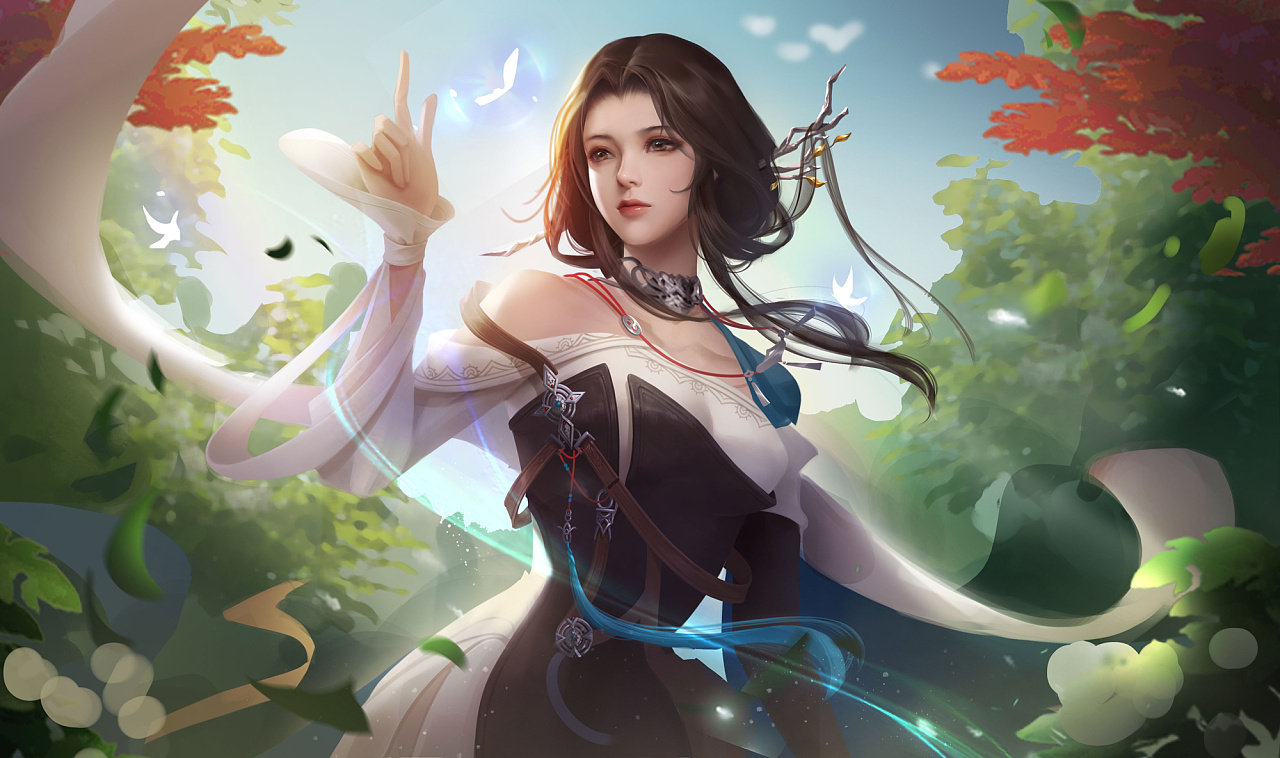 匠人绘教程:剑网3北天药宗成女绘制步骤图|插画|游戏原画|匠人绘cg