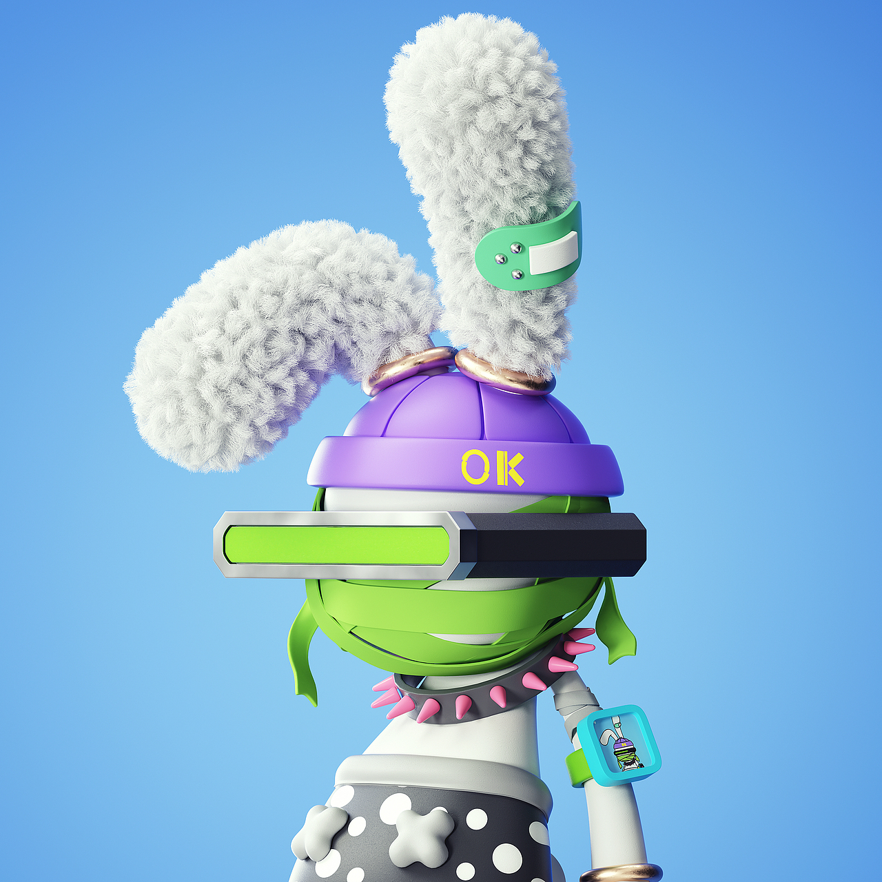 NFT——《BUNY FAN BUNY》兔迷兔3D头像(图ZMjk4OTY0MTA0) - 人物/生物 - 站酷设计师某童鞋原创素材 - 站酷ZCOOL