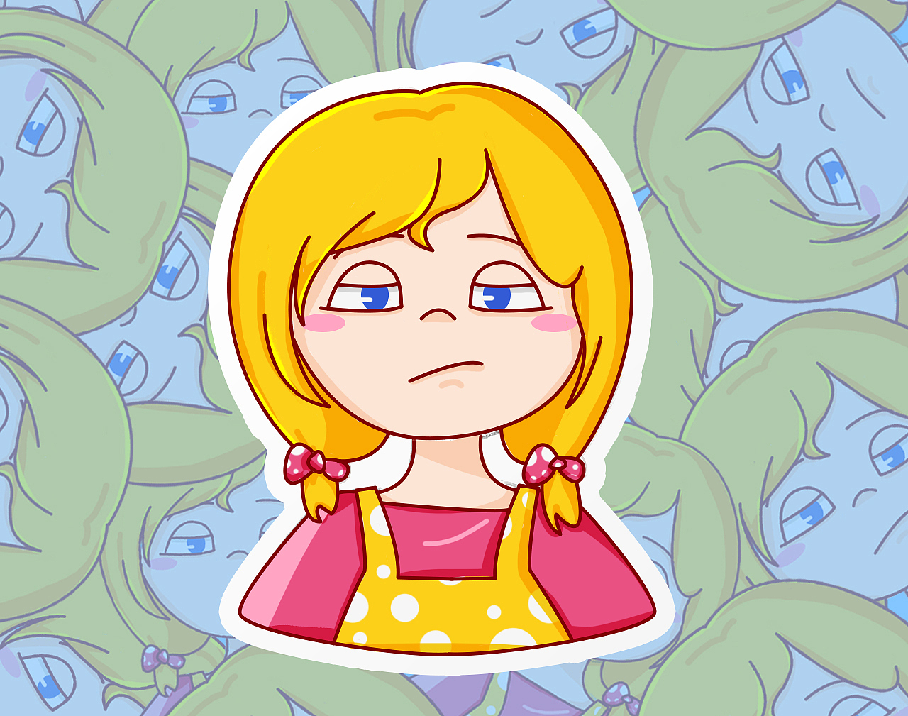 卡通簡筆插畫小女孩頭像（圖ZMjM5ODQyNDI4） - 兒童插畫 - 站酷設(shè)計師黃澤瑜原創(chuàng)素材 - 站酷ZCOOL