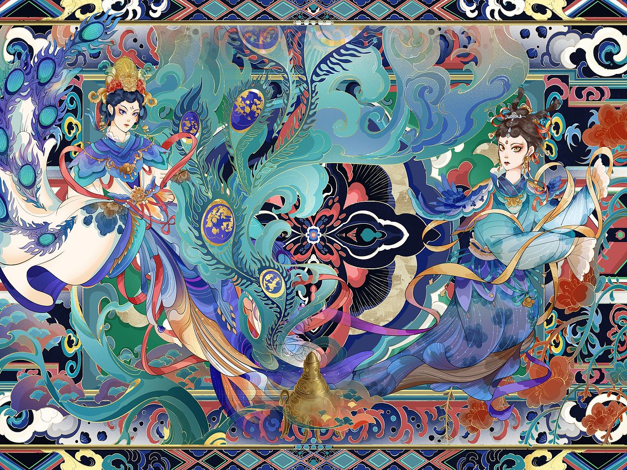 姑婆神之金兰盟约（图ZMzQ2NTk2MTU2） - 创作习作 - 站酷设计师星期二的兔基原创素材 - 站酷ZCOOL