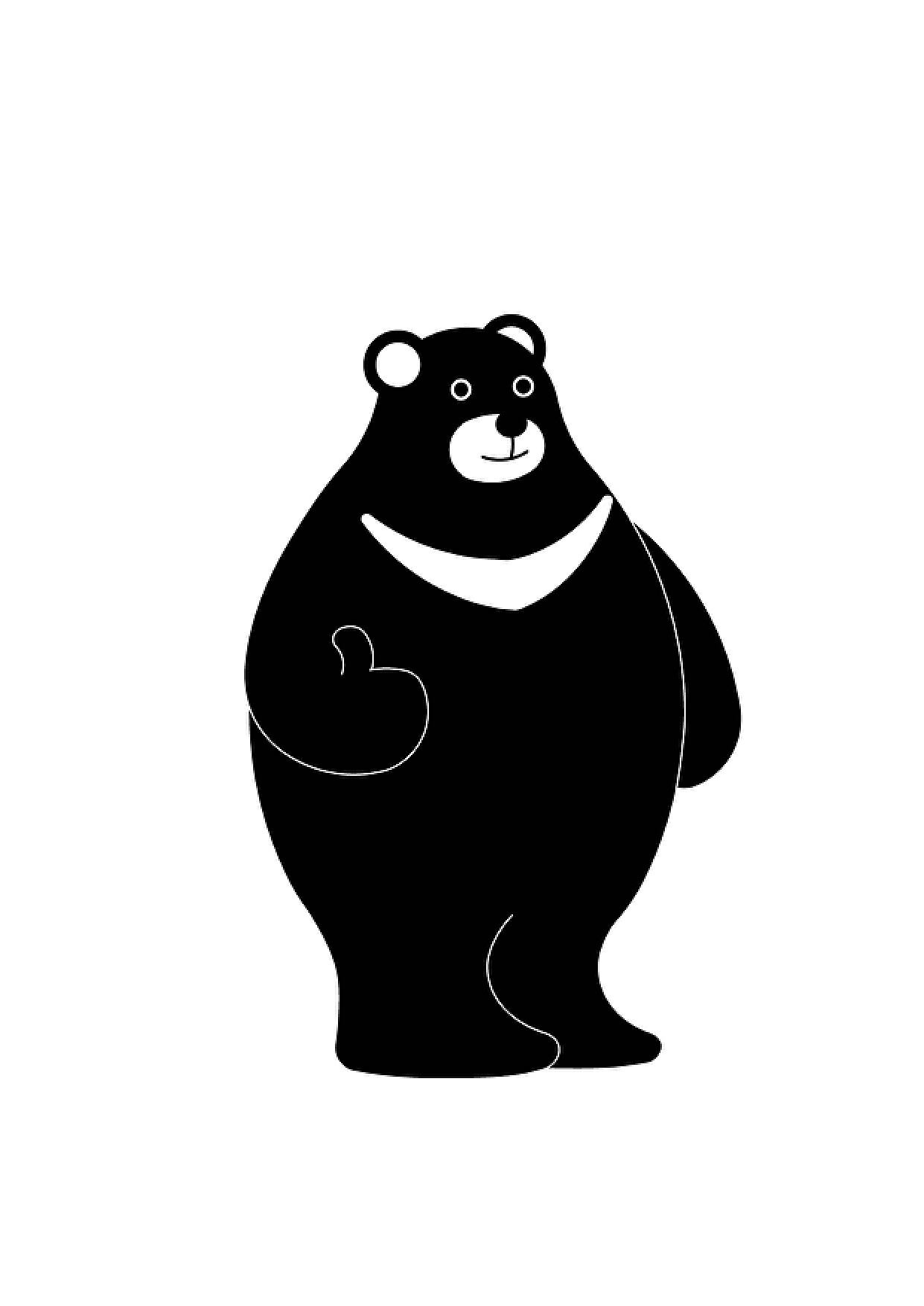 小黑熊矢量图图片素材设计图__野生动物_生物世界_设计图库_昵图网nipic.com